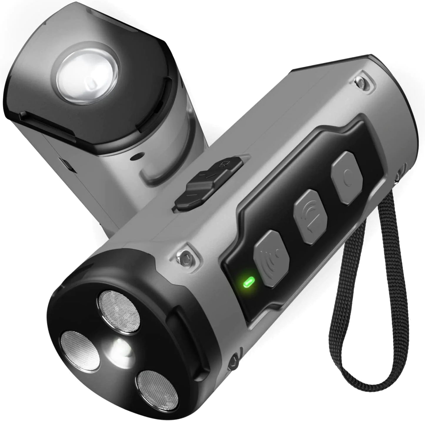 Lampe torche anti-aboiement ultrasonique avec lumière DEL intégrée