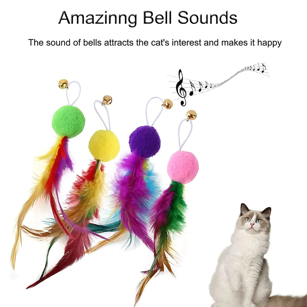 Jouet à Plume Rétractable pour Chats d'Intérieur