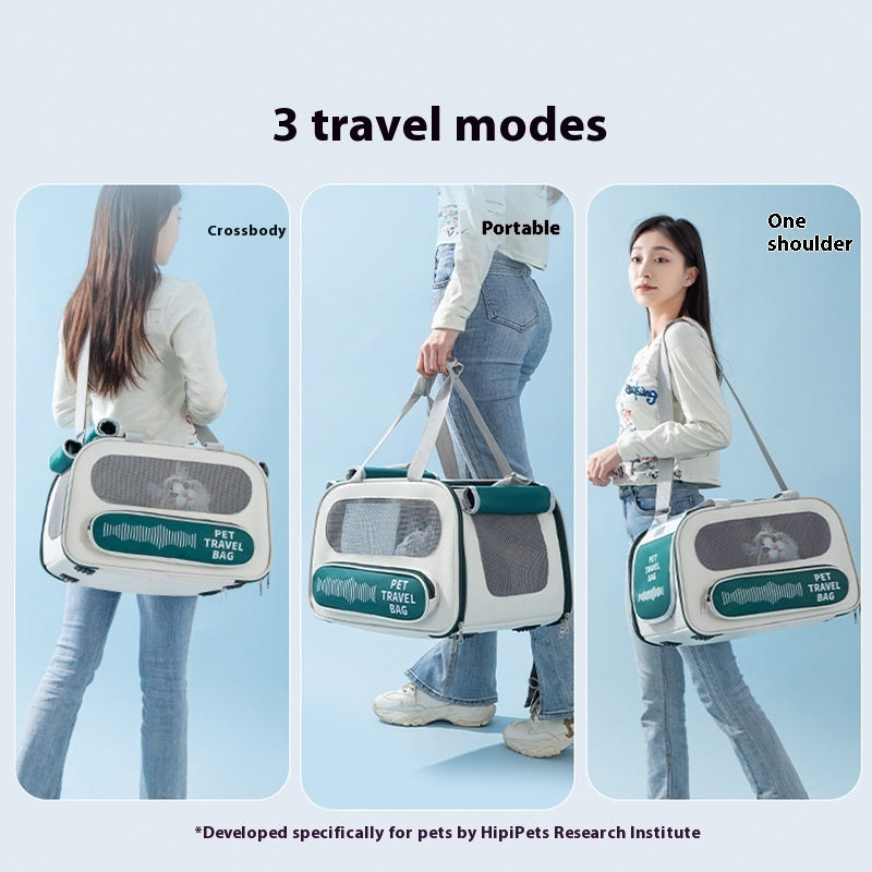 Portable Breathable Large Sac à dos de transport pour chien ou chat – Respirant, léger, souple – Pour animaux jusqu’à 10 kg – Modèle Rhythm – 3 couleurs disponibles Pet Backpack