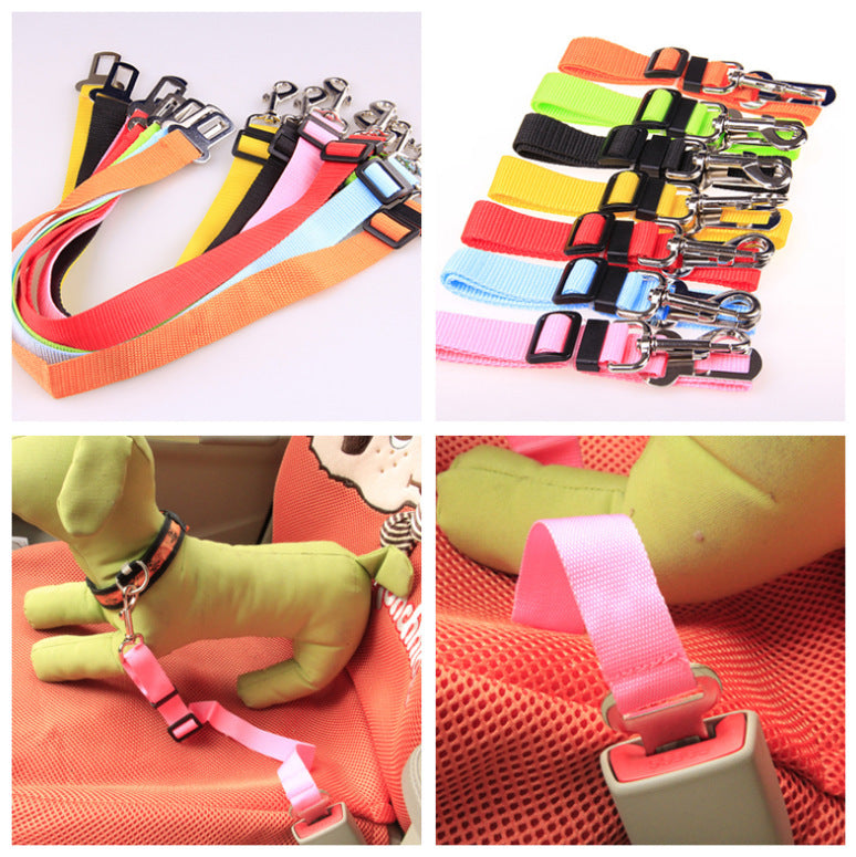 Ceinture Réglable pour Animaux – Traction Robuste 48 à 74 cm, Multicolore, Sangle en PP Durable, Harnais pour Chien et Chat