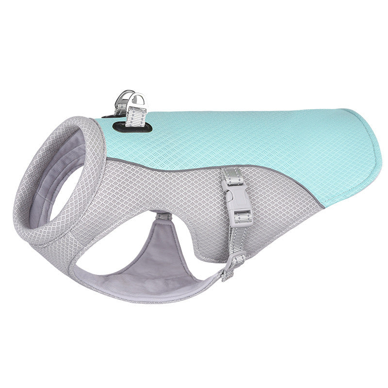 Gilet Rafraîchissant pour Chien – Anti-UV, Respirant et Résistant – Veste Fraîcheur Été pour Petit, Moyen et Grand Chien – Disponible en 6 Tailles et 4 Couleurs
