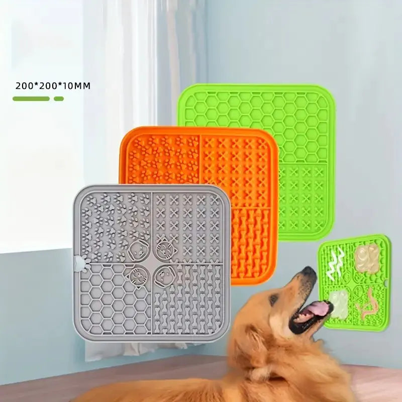 Tapis de léchage à ventouse pour animaux