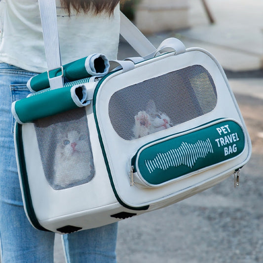 Portable Breathable Large Sac à dos de transport pour chien ou chat – Respirant, léger, souple – Pour animaux jusqu’à 10 kg – Modèle Rhythm – 3 couleurs disponibles Pet Backpack