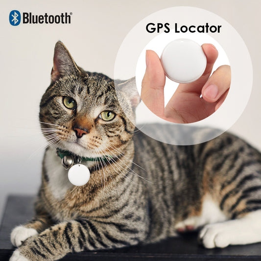 Traceur GPS Bluetooth pour chien et chat – Léger, sans abonnement, avec alerte de distance – Compatible Apple/Android