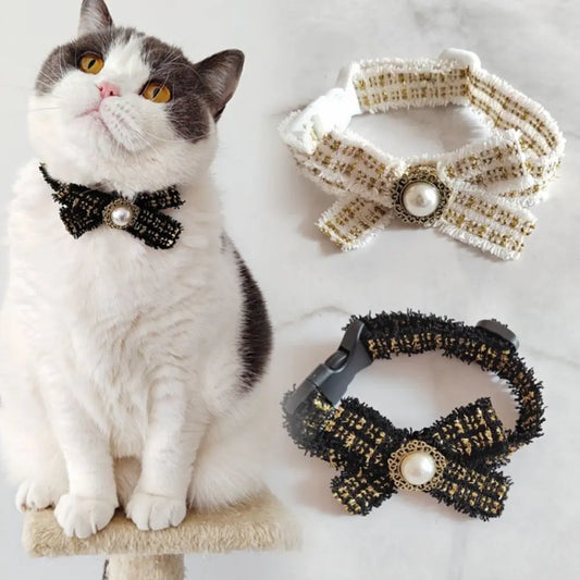 Collier pour chat à nœud papillon – Silencieux et raffiné