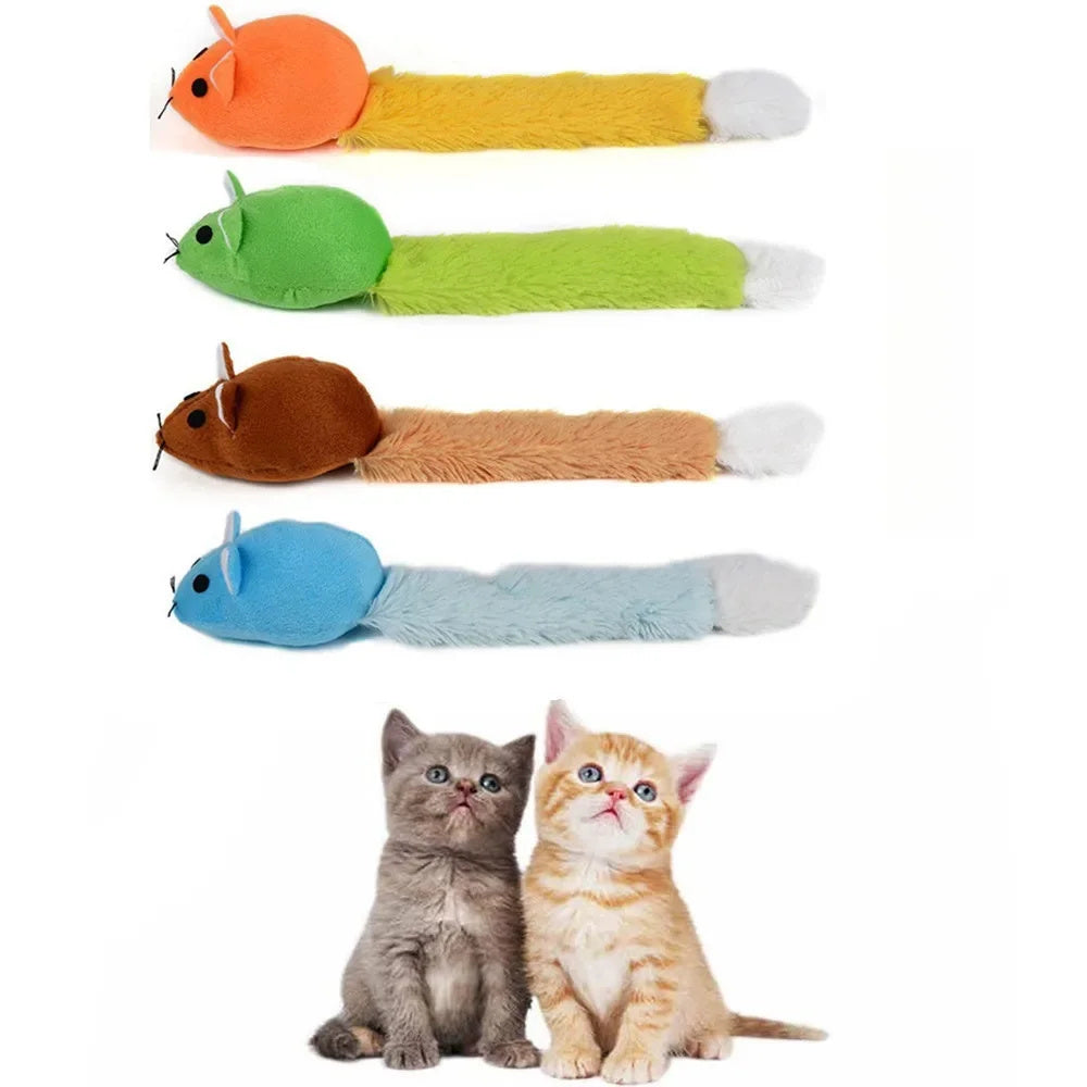 Souris en Peluche avec Herbe à Chat – Jouet Mignon et Apaisant pour Chat