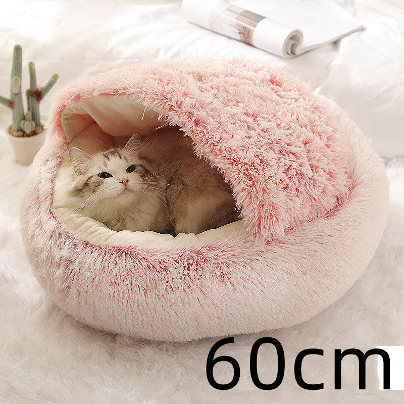 Lit douillet 2 en 1 pour chats et petits chiens – Ultra moelleux & chaud