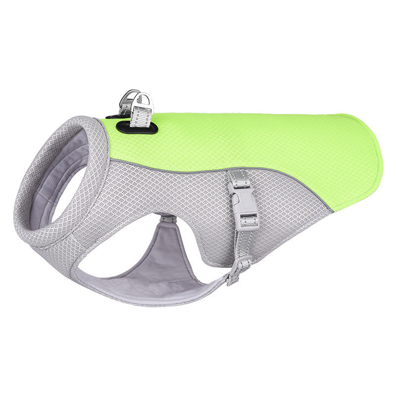 Gilet Rafraîchissant pour Chien – Anti-UV, Respirant et Résistant – Veste Fraîcheur Été pour Petit, Moyen et Grand Chien – Disponible en 6 Tailles et 4 Couleurs