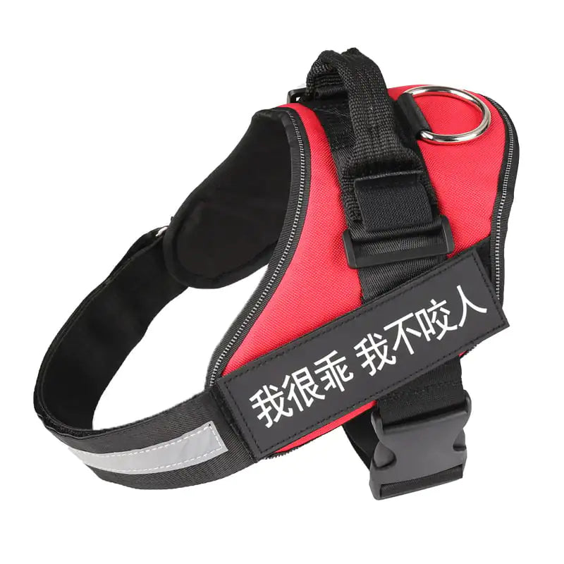 Gilet Harnais Réfléchissant Anti-Traction Personnalisé pour Chien